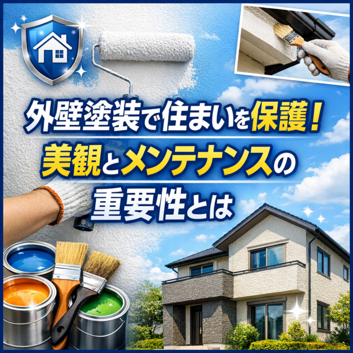 外壁塗装で住まいを保護！美観とメンテナンスの重要性とは