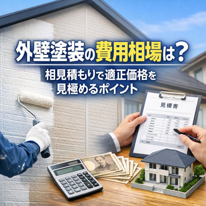 外壁塗装の費用相場は？相見積もりで適正価格を見極めるポイント